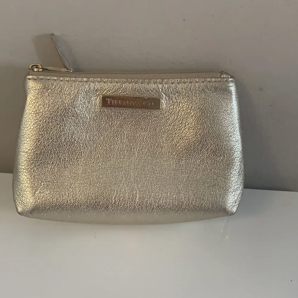 Tiffany & Co. Small Leather Pouch - Gold